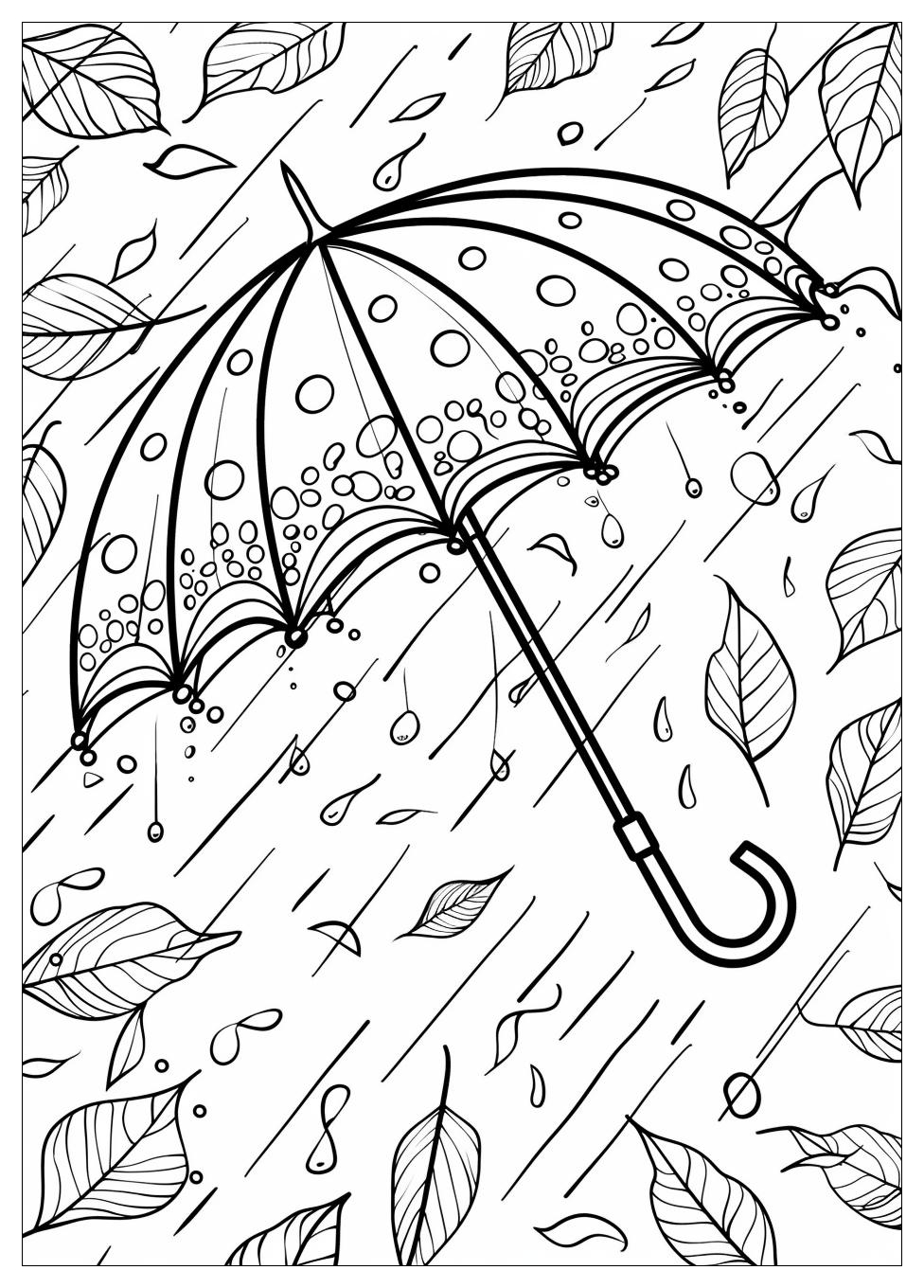 Umbrella Coloring Pages-2