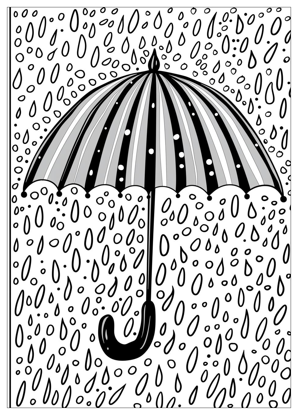 Umbrella Coloring Pages-4