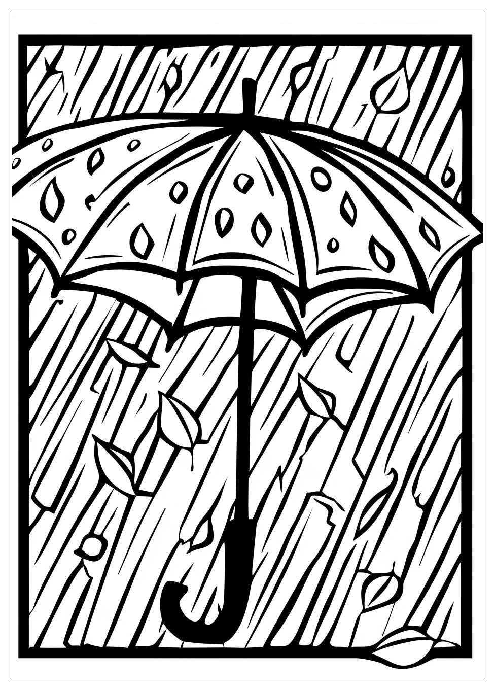 Umbrella Coloring Pages-7