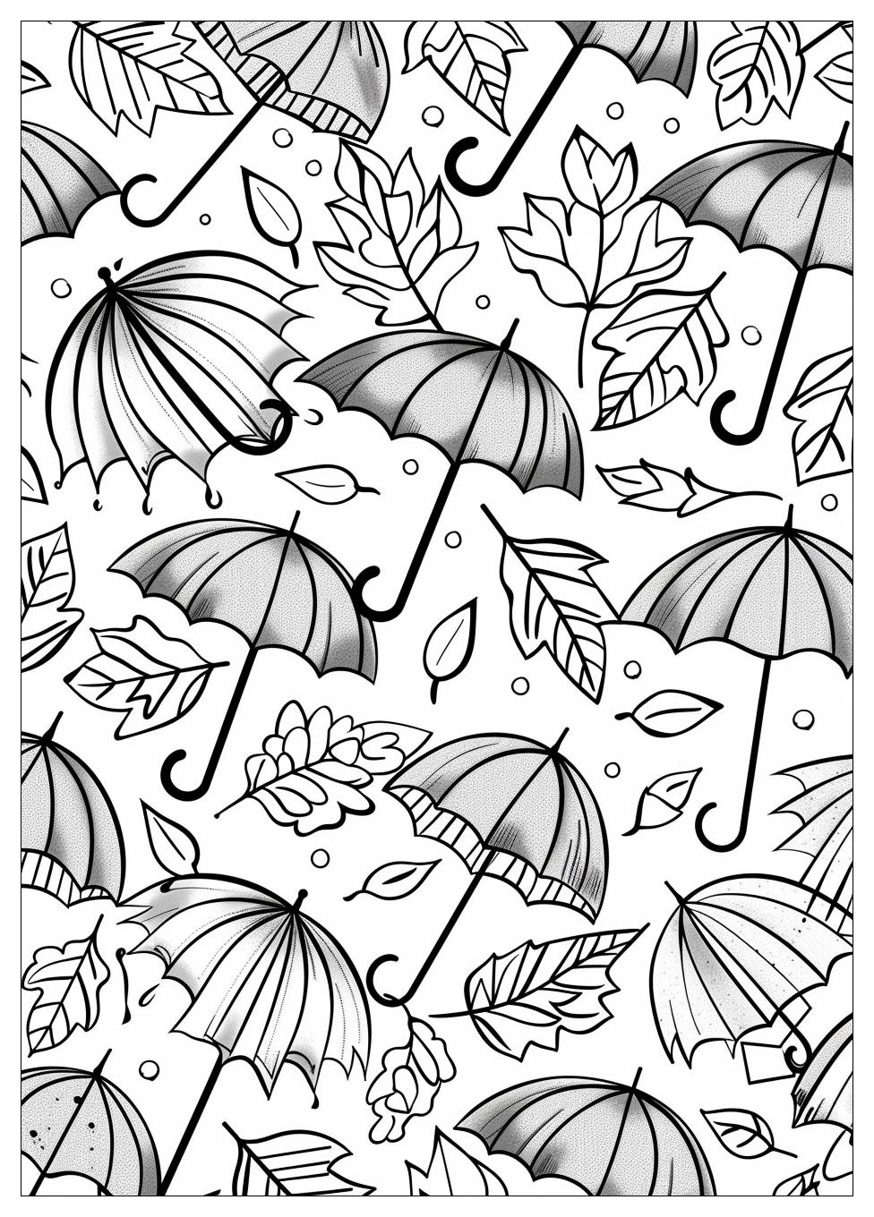 Umbrella Coloring Pages-8