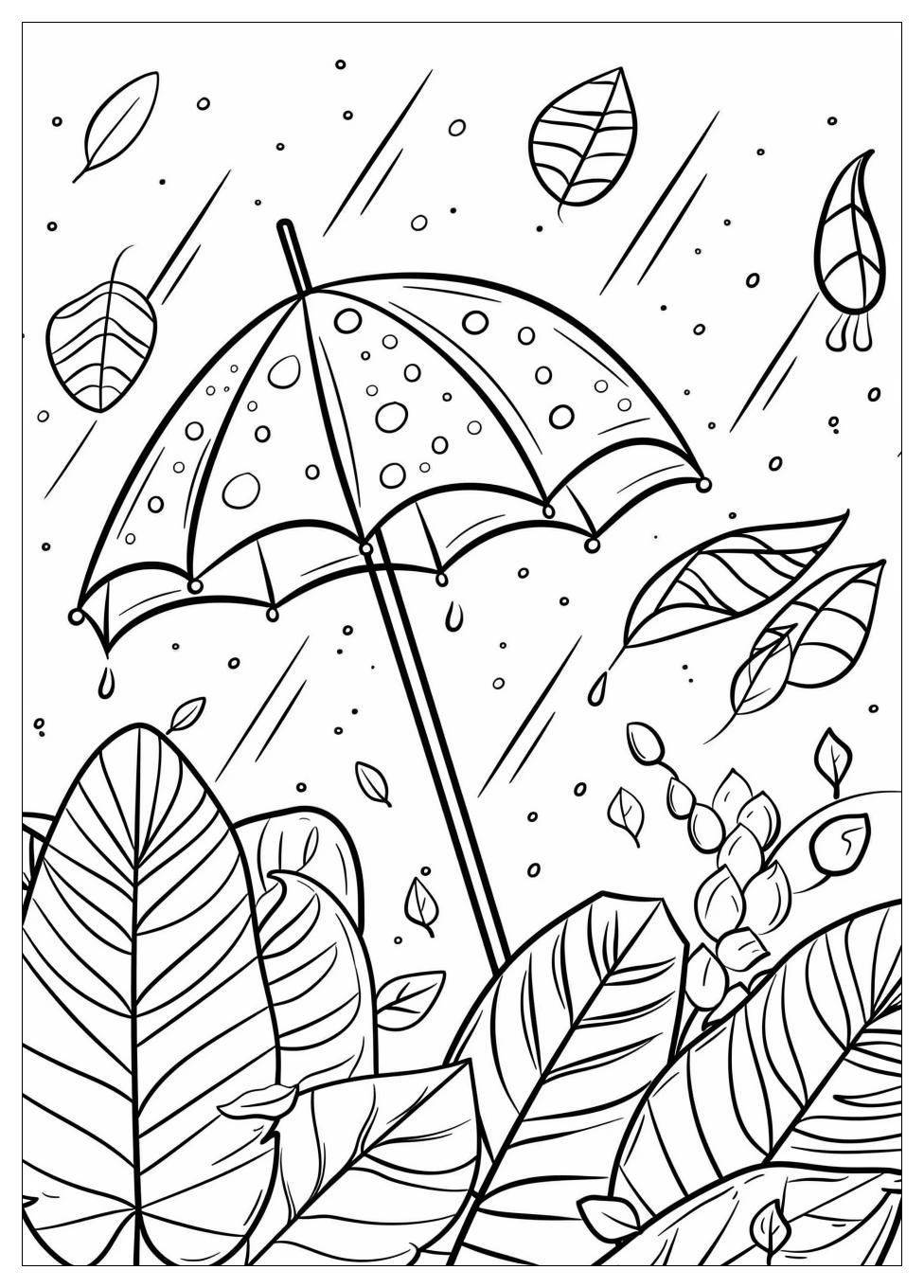 Umbrella Coloring Pages-9