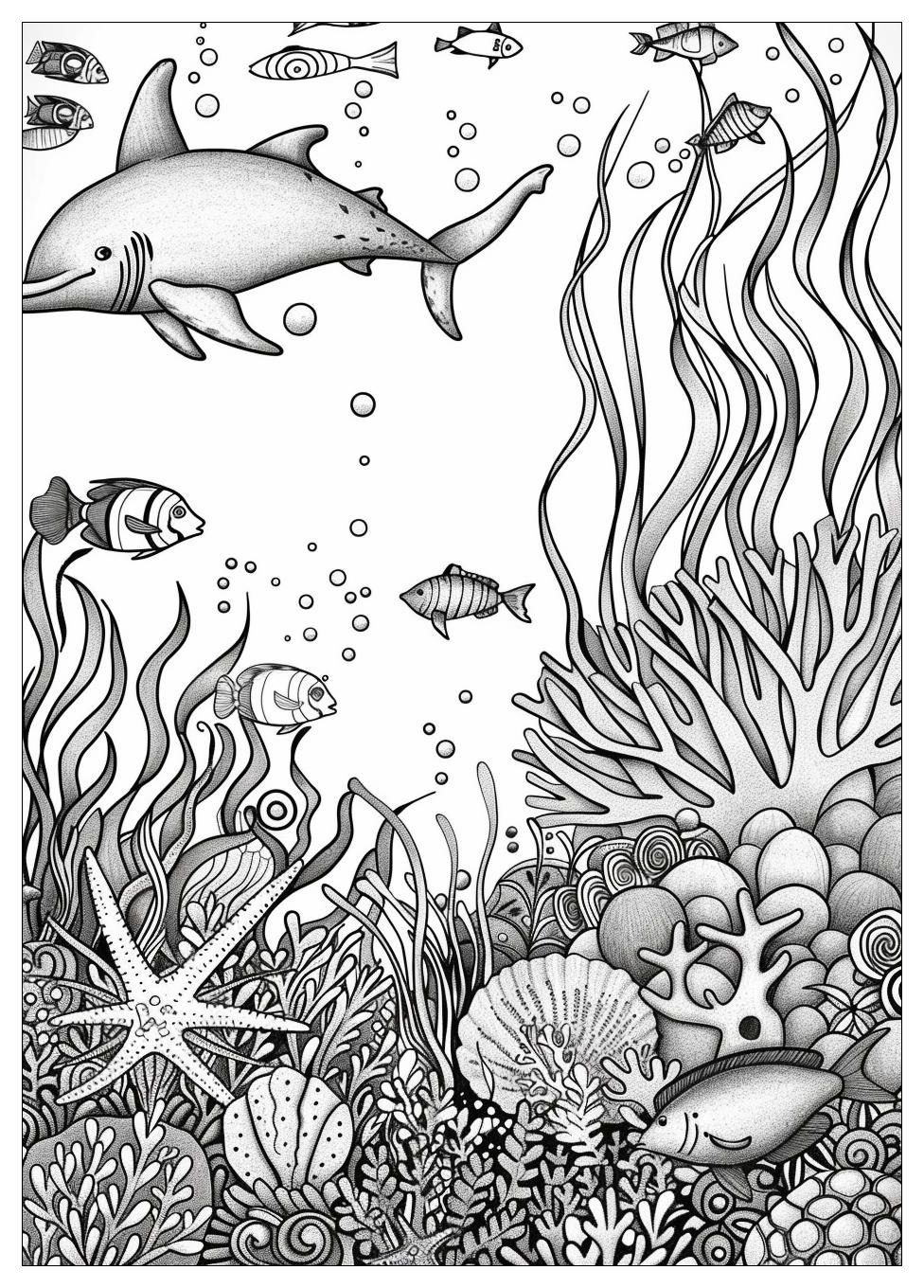 Under The Sea Coloring Pages-17