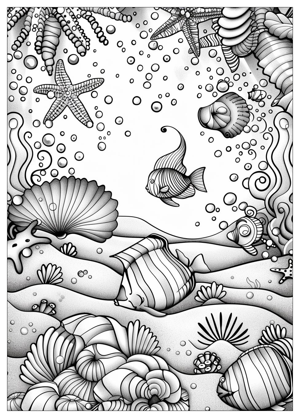 Under The Sea Coloring Pages-3