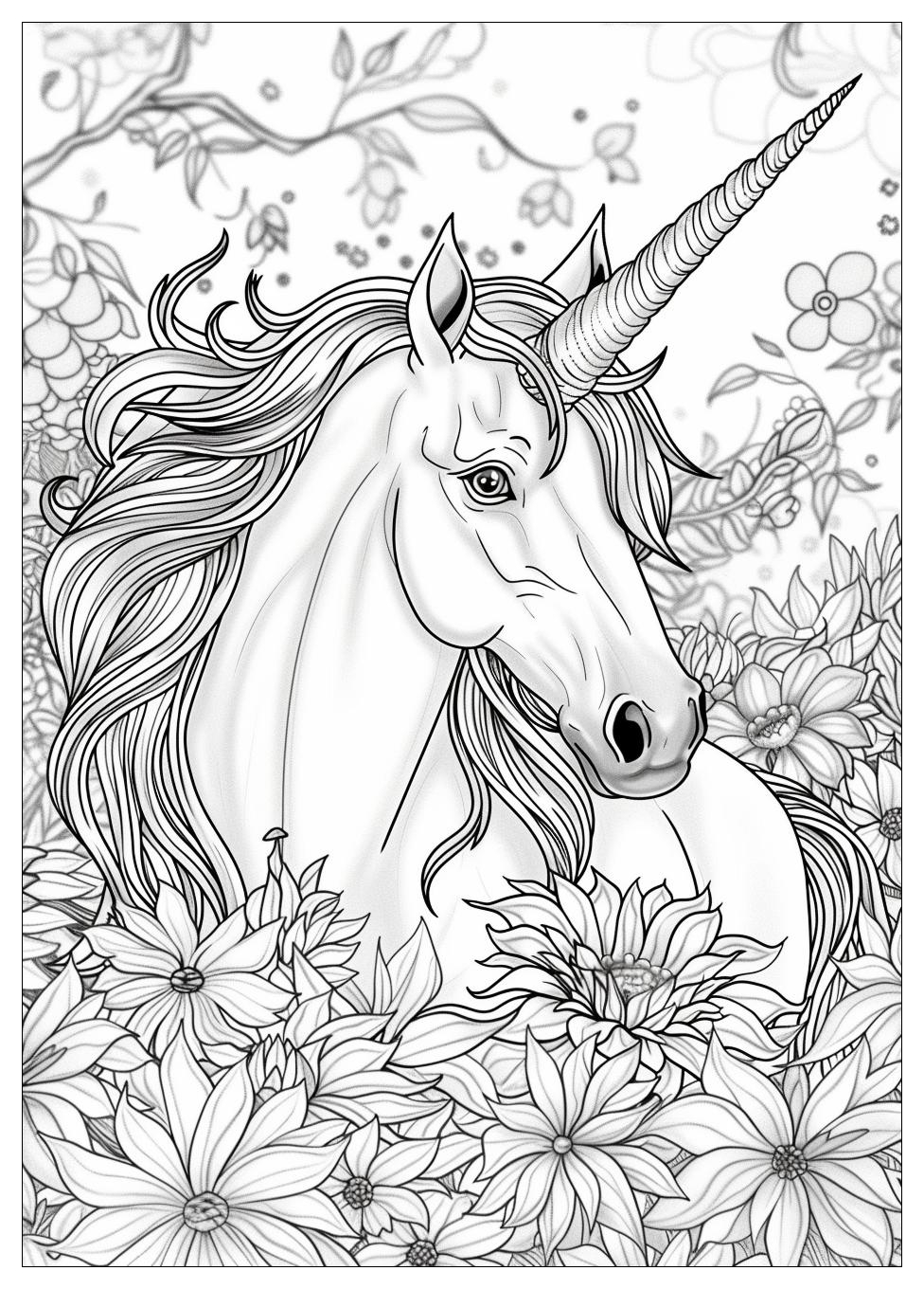 Unicorn Coloring Pages-11