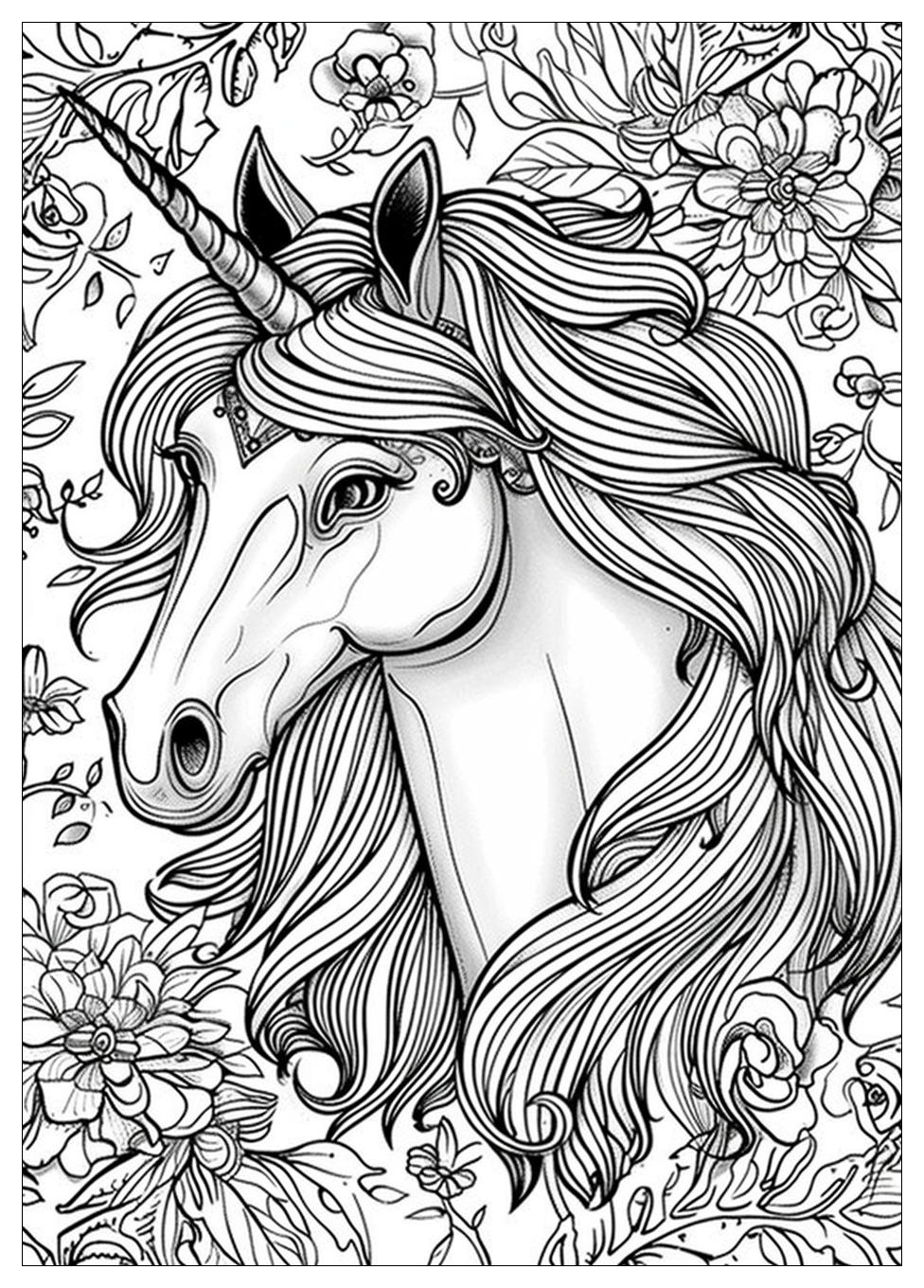 Unicorn Coloring Pages-13