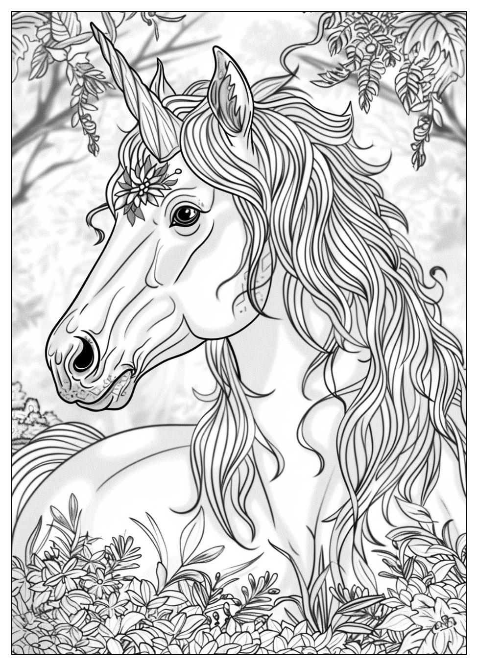 Unicorn Coloring Pages-14