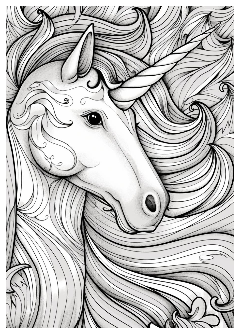 Unicorn Coloring Pages-2