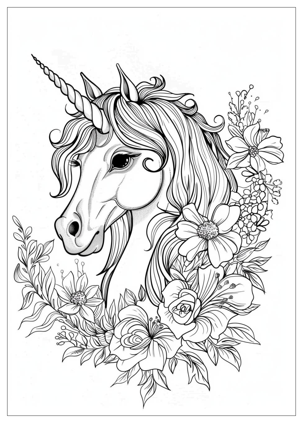 Unicorn Coloring Pages-21