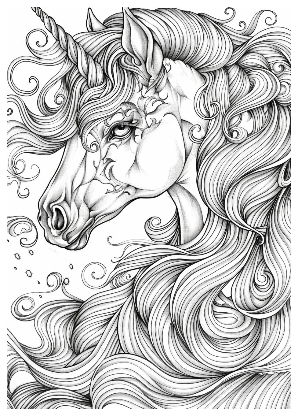 Unicorn Coloring Pages-23