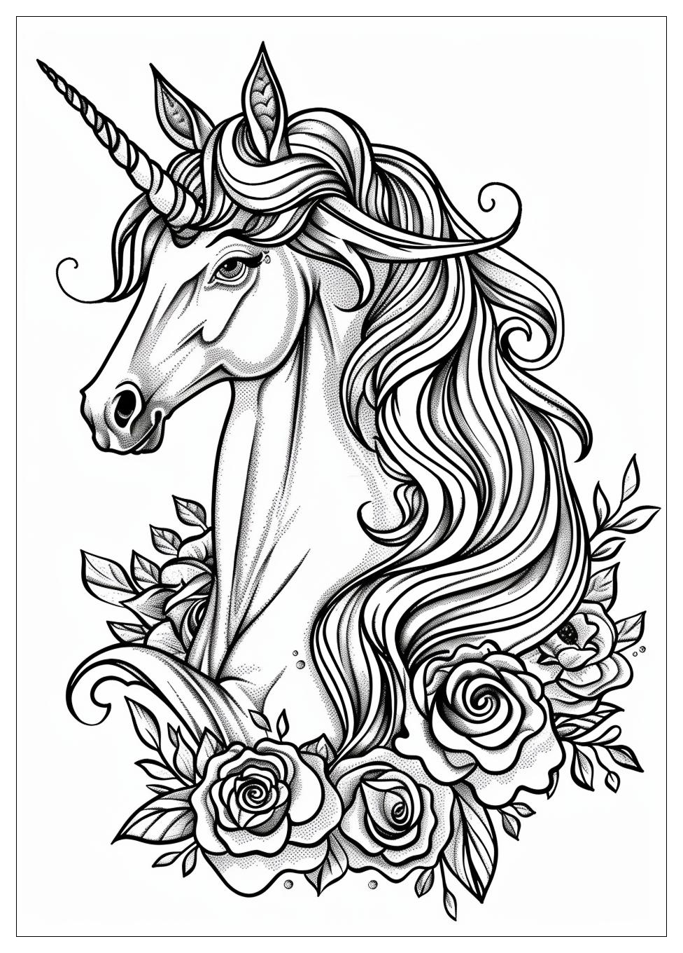 Unicorn Coloring Pages-24