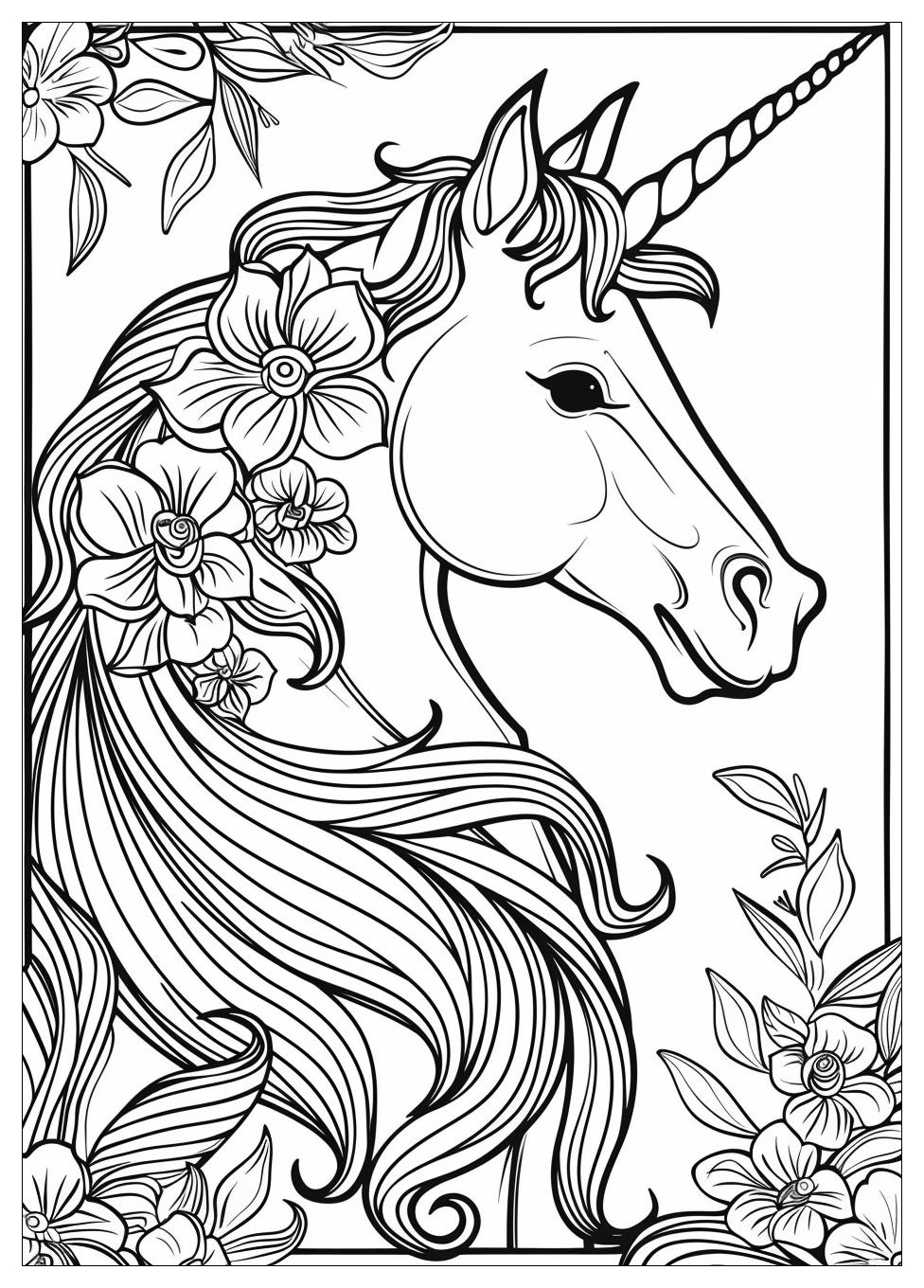 Unicorn Coloring Pages-4