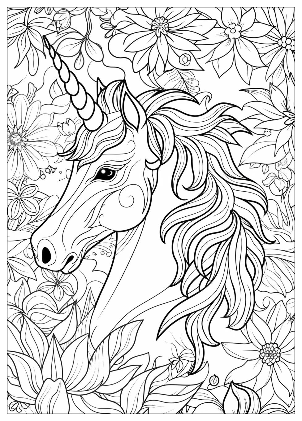 Unicorn Coloring Pages-5