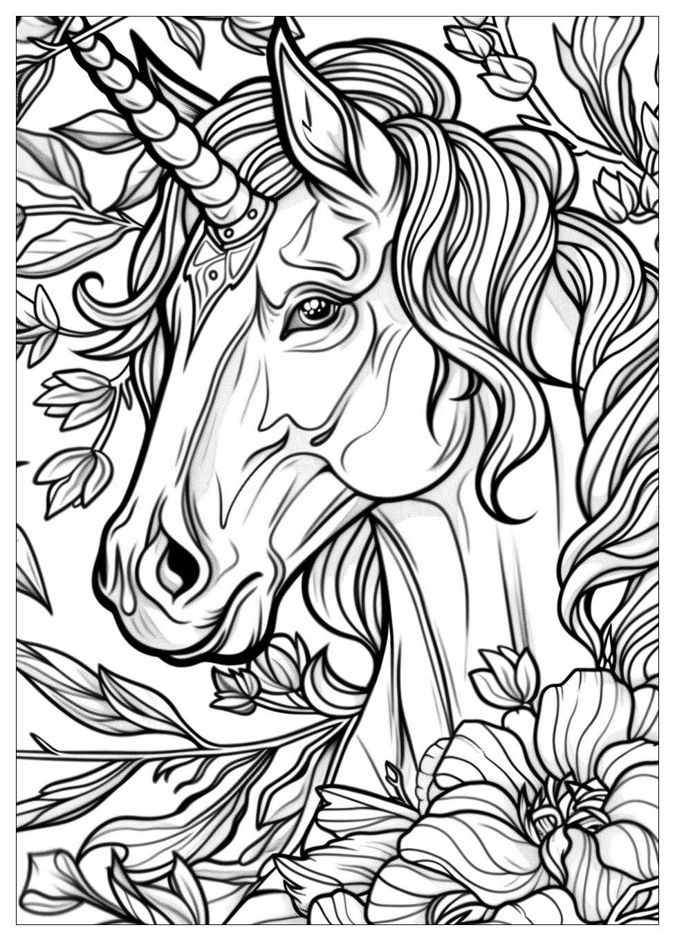 Unicorn Coloring Pages-7