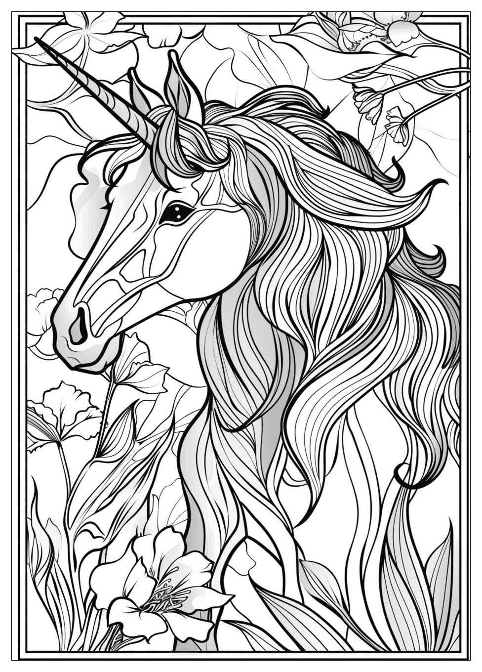 Unicorn Coloring Pages-8