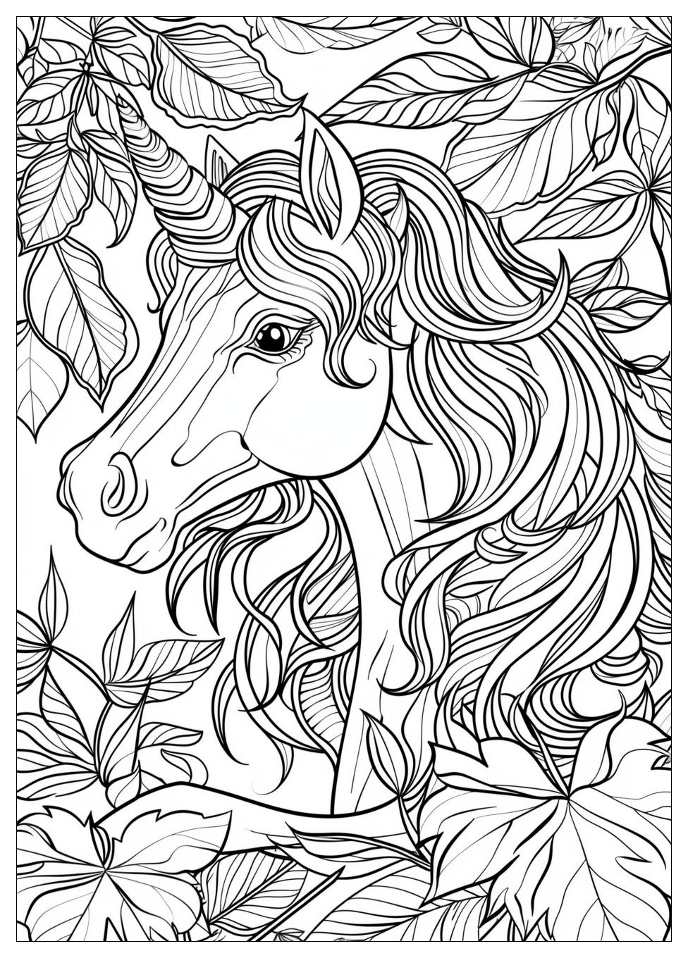 Unicorn Coloring Pages-9