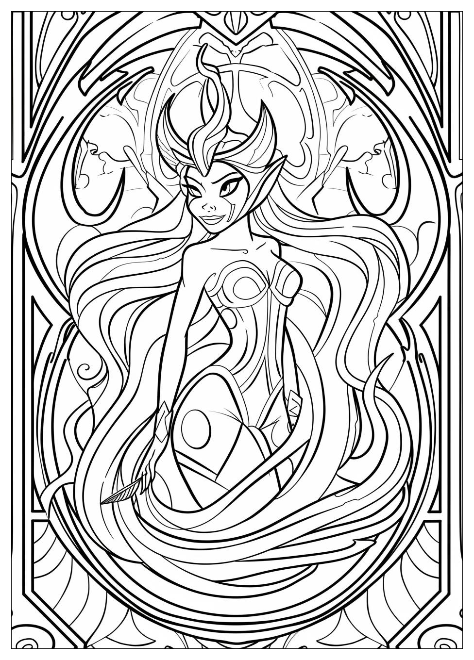 Ursula Coloring Pages-2