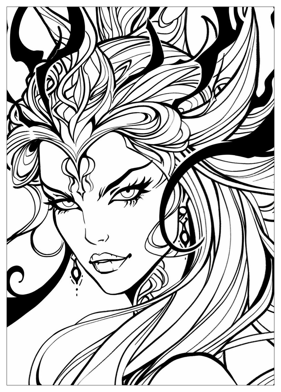 Ursula Coloring Pages-7