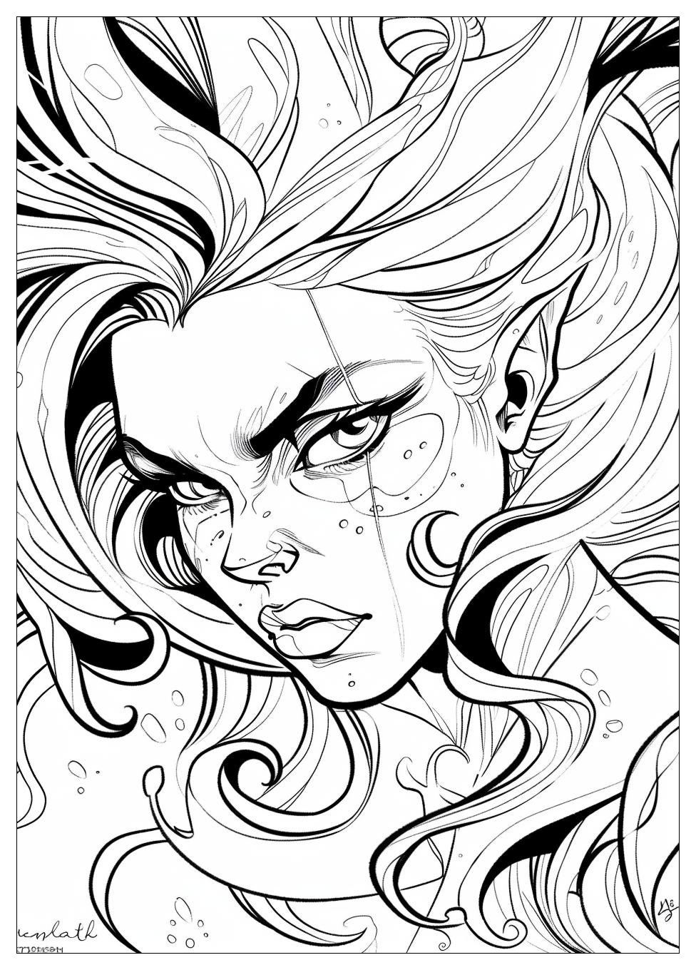 Ursula Coloring Pages-9