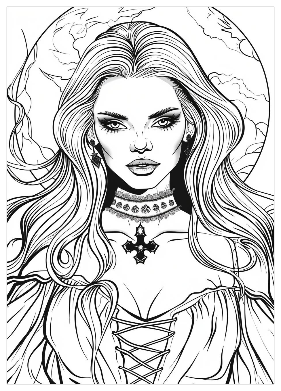 Vampire Coloring Pages-1