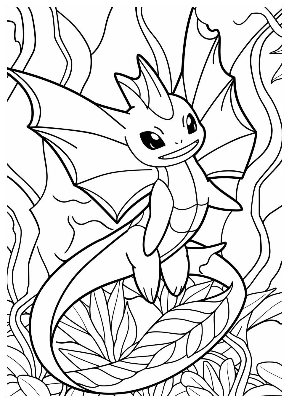 Vaporeon Coloring Pages-11