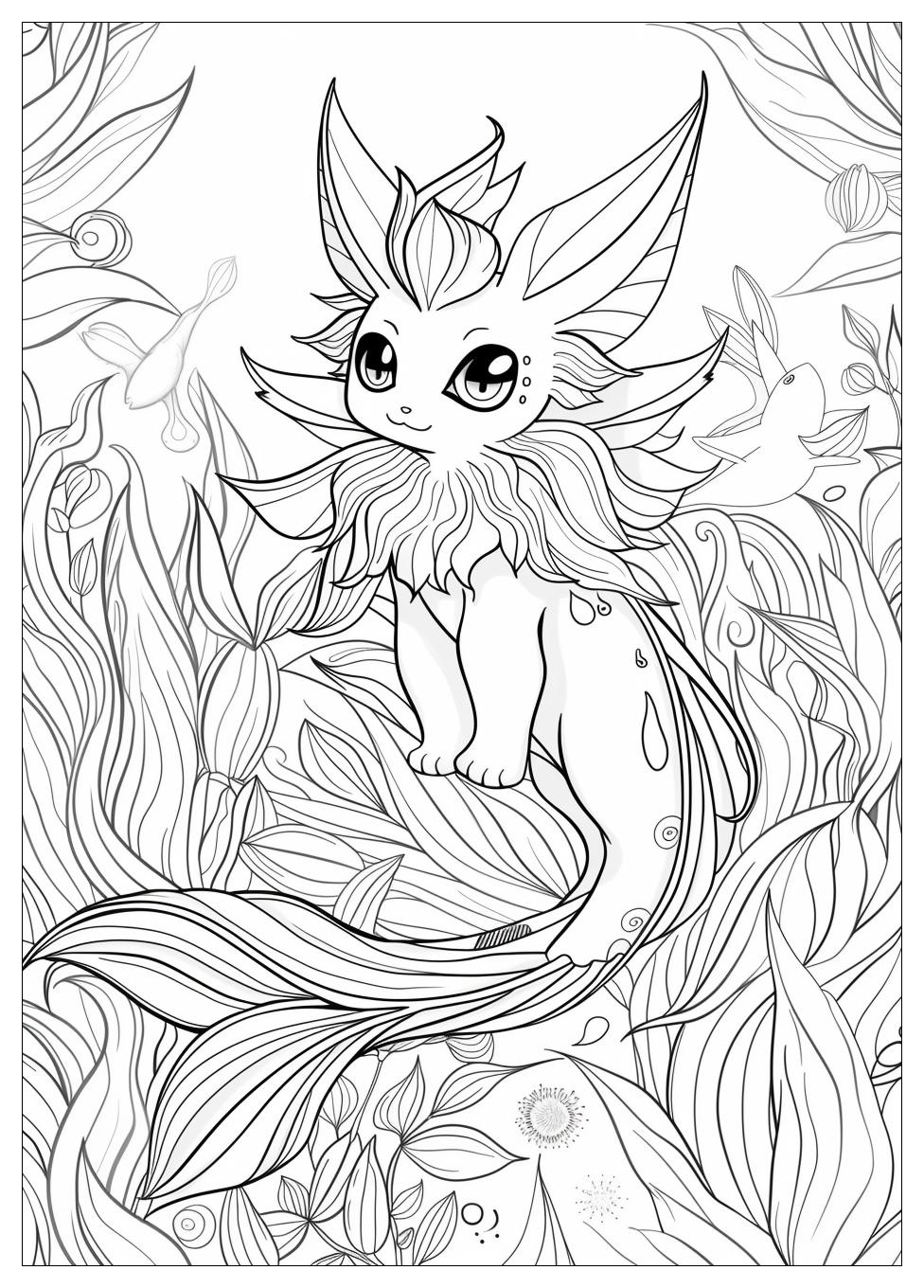 Vaporeon Coloring Pages-13