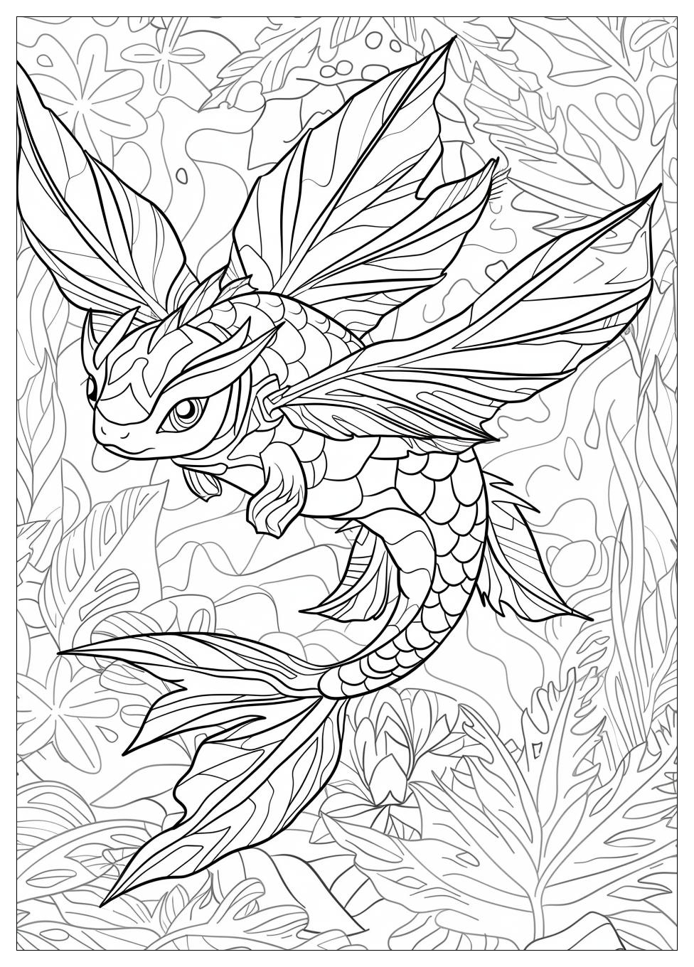 Vaporeon Coloring Pages-14