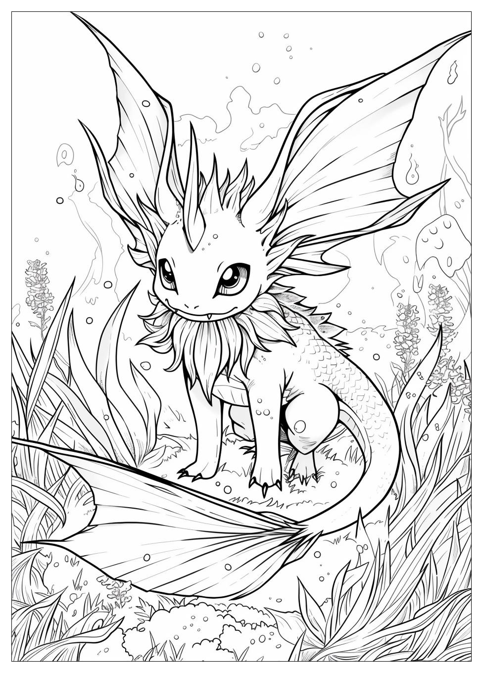 Vaporeon Coloring Pages-16