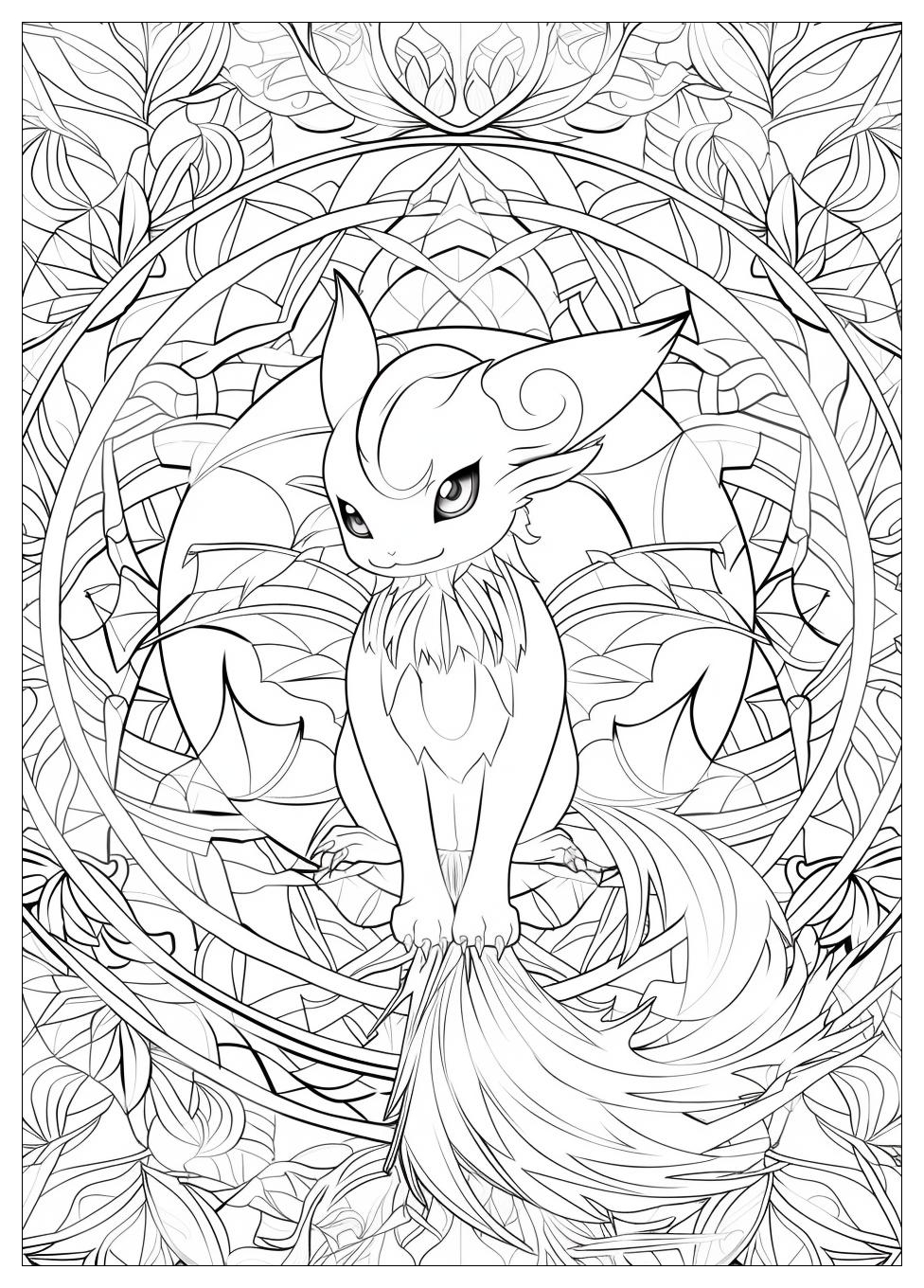 Vaporeon Coloring Pages-17