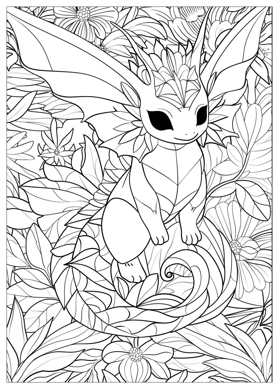 Vaporeon Coloring Pages-2