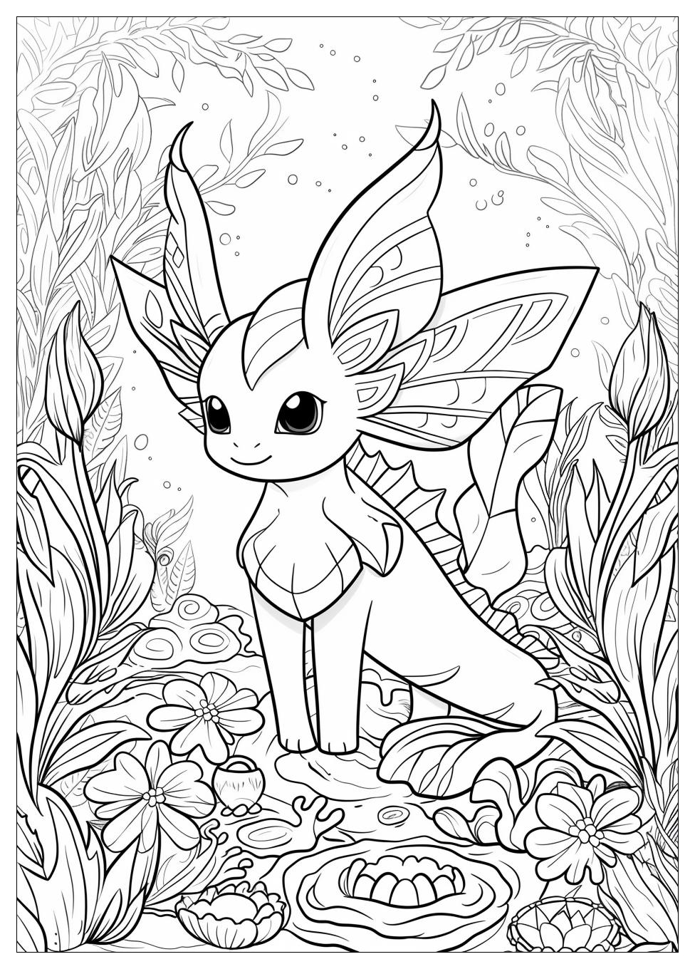 Vaporeon Coloring Pages-20