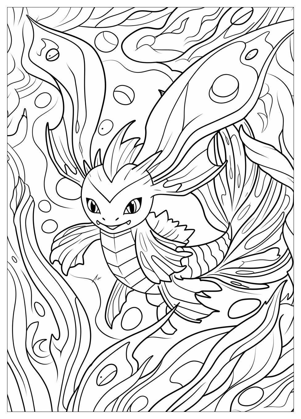 Vaporeon Coloring Pages-5