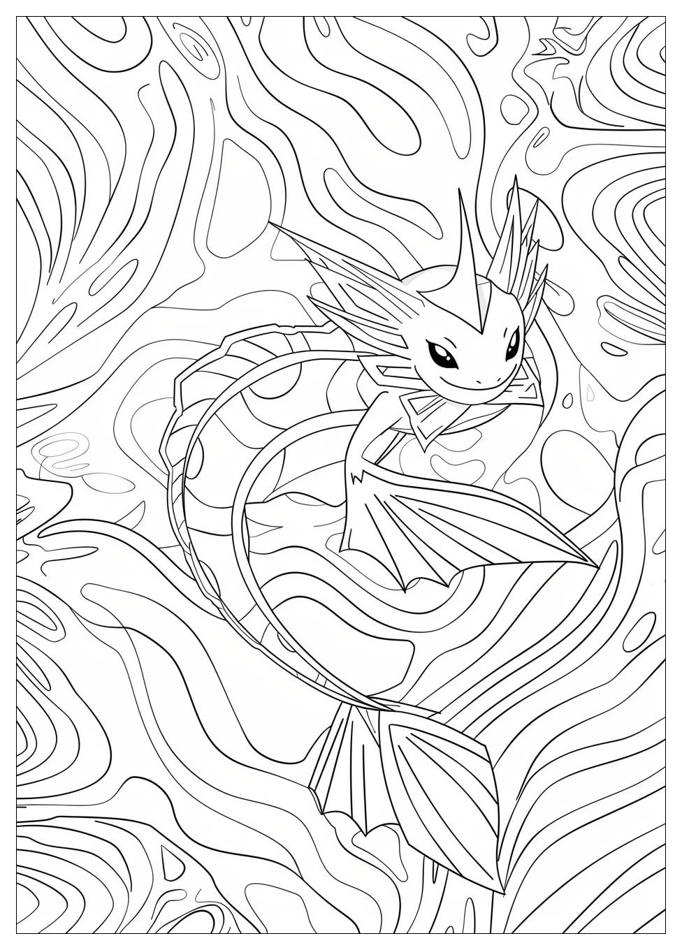 Vaporeon Coloring Pages-7