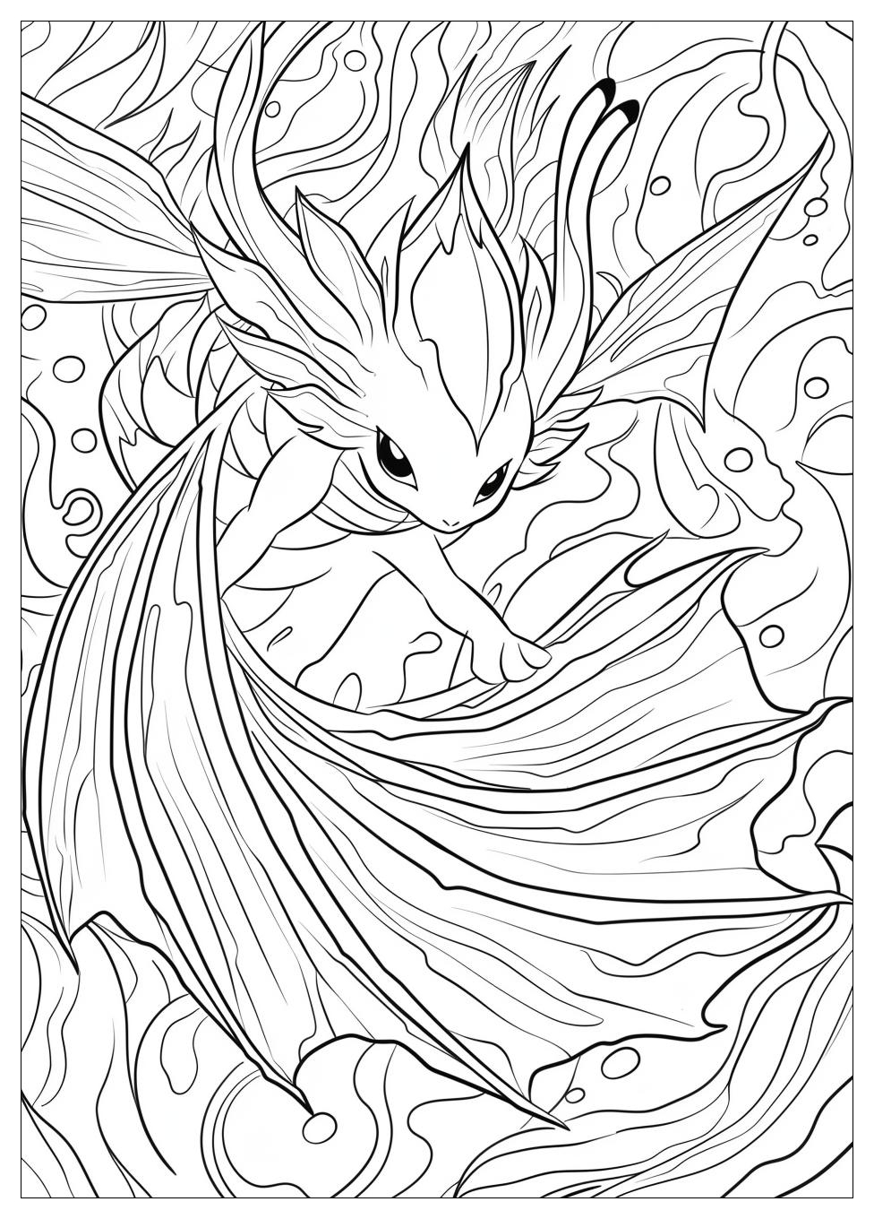 Vaporeon Coloring Pages-9