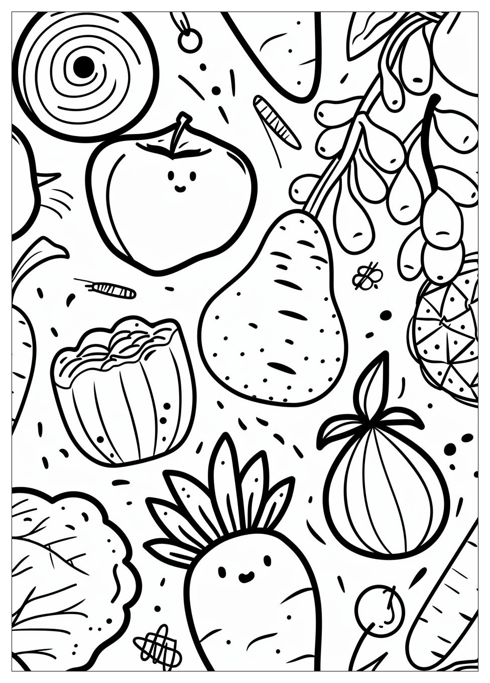 Vegetable Coloring Pages-1