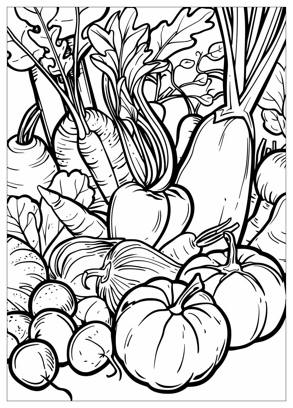 Vegetable Coloring Pages-2