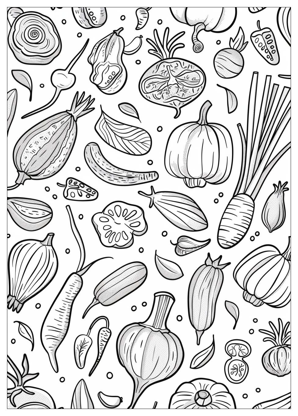 Vegetable Coloring Pages-20