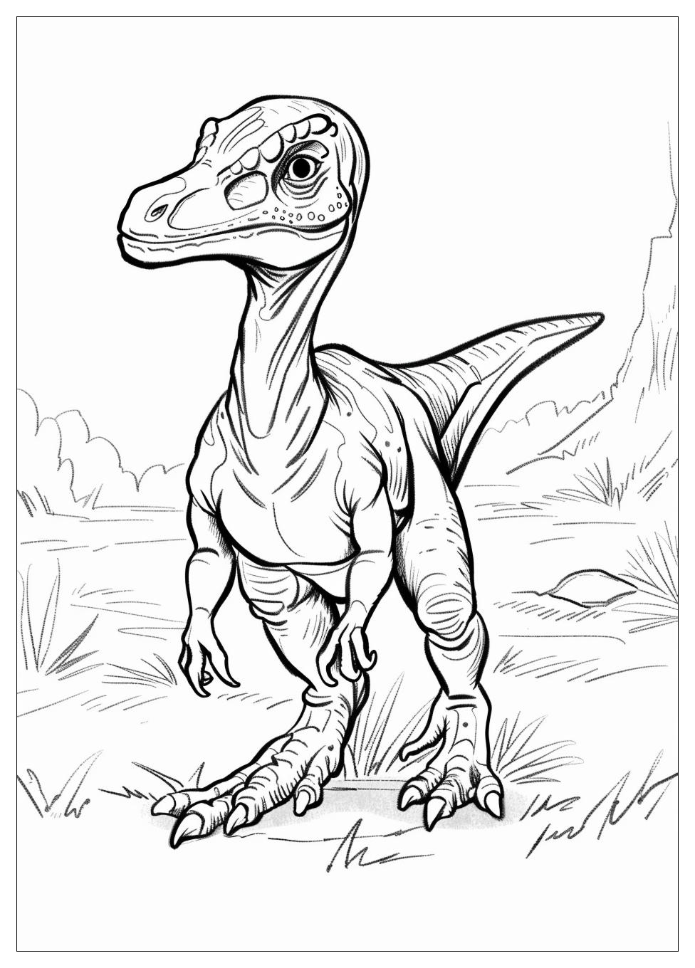 Velociraptor Coloring Pages-1