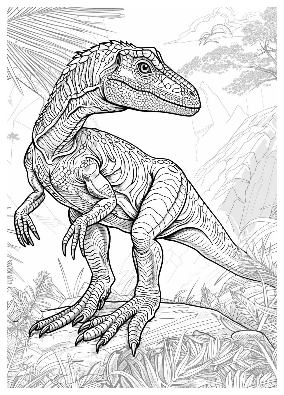 Velociraptor Coloring Pages-10