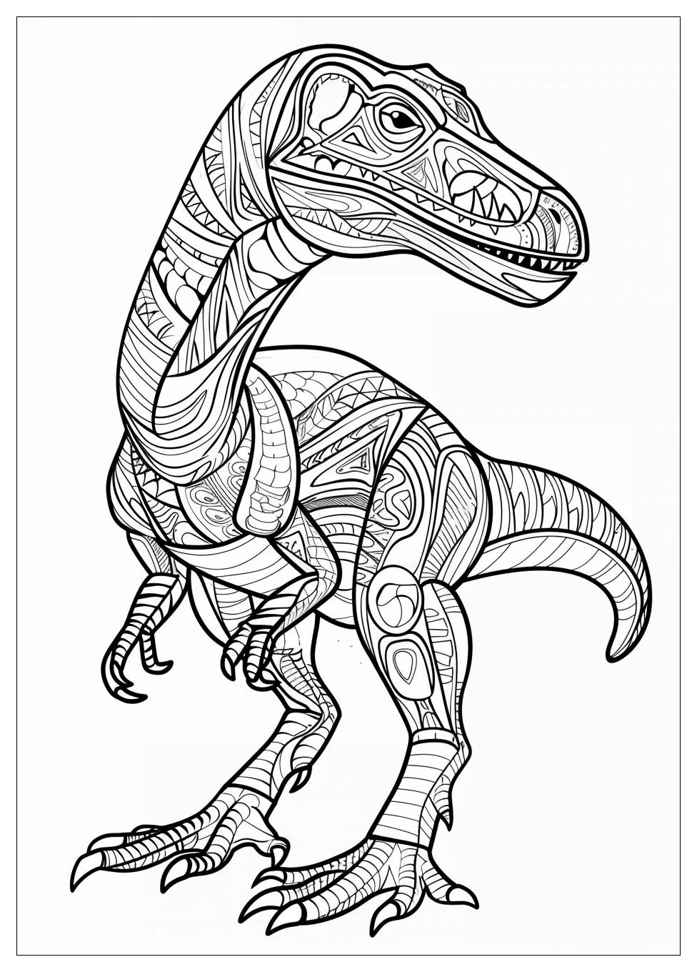 Velociraptor Coloring Pages-17