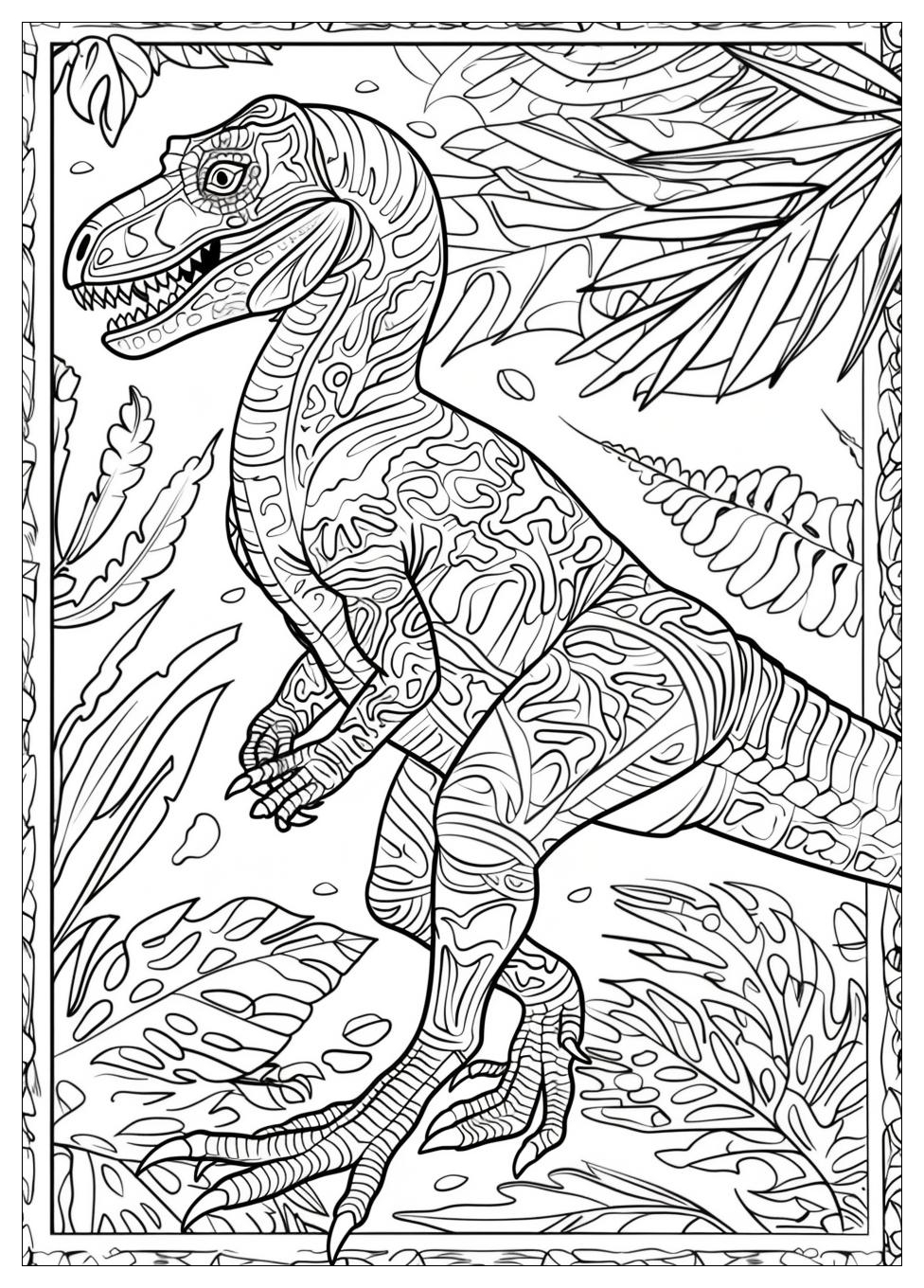 Velociraptor Coloring Pages-18