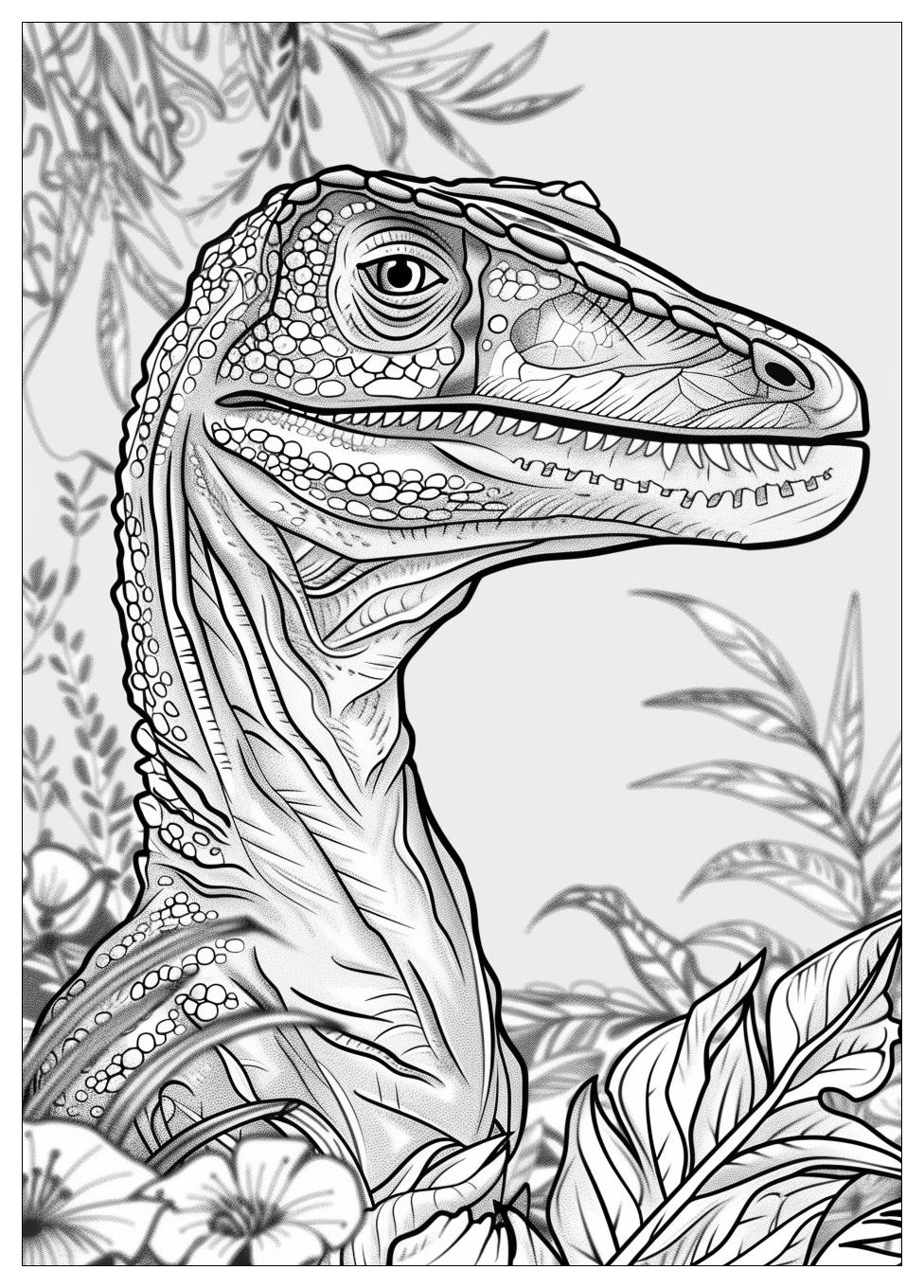 Velociraptor Coloring Pages-19