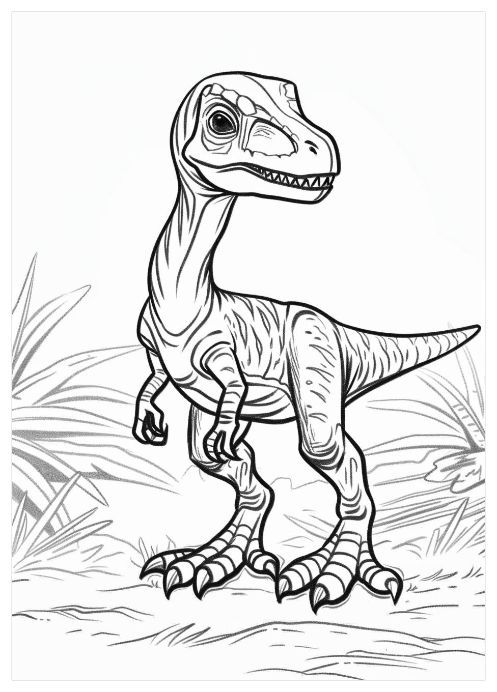 Velociraptor Coloring Pages-5