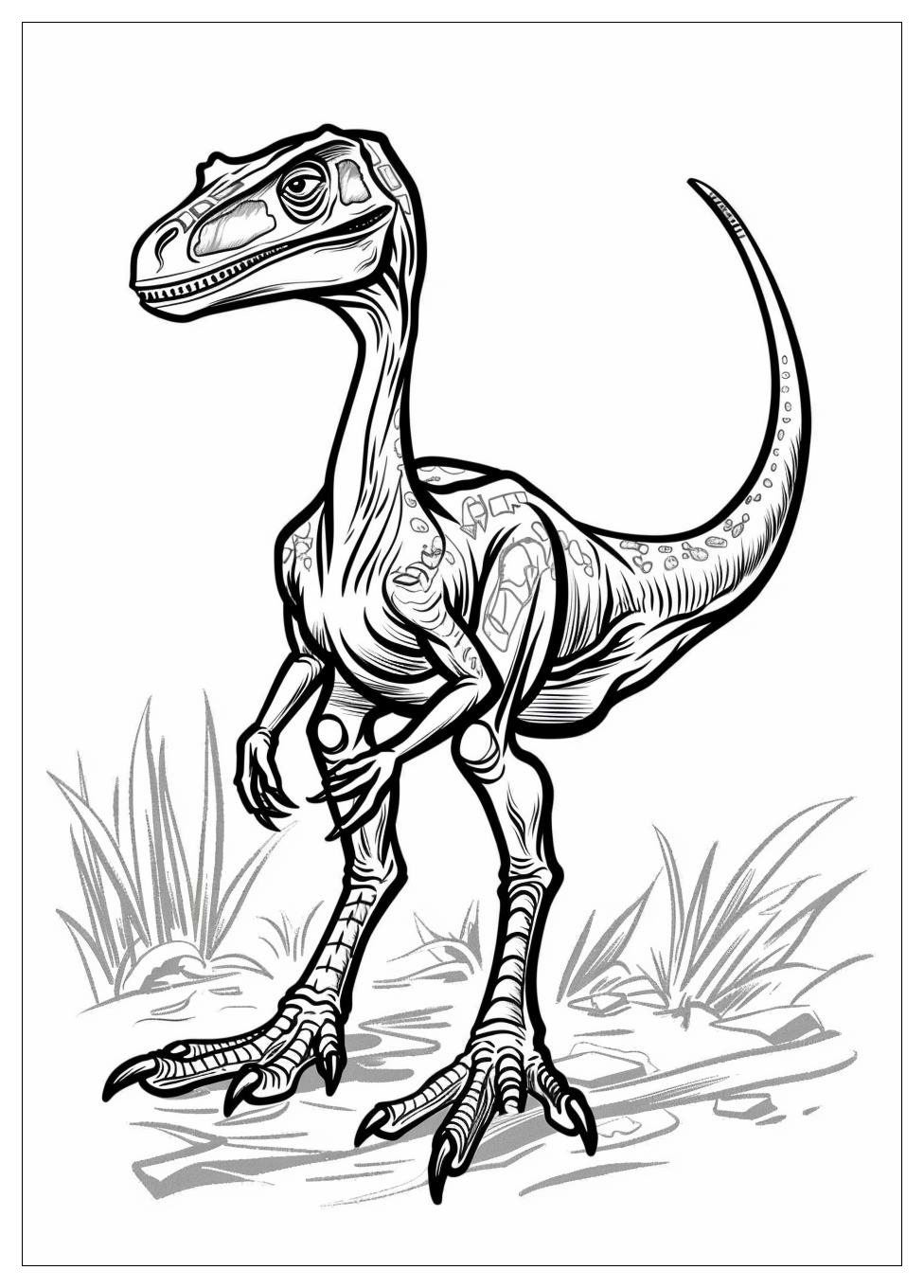 Velociraptor Coloring Pages-6