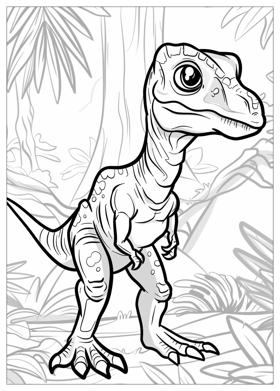 Velociraptor Coloring Pages-7