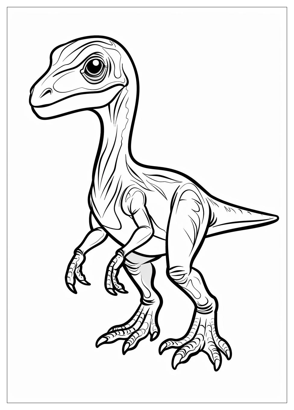 Velociraptor Coloring Pages-8