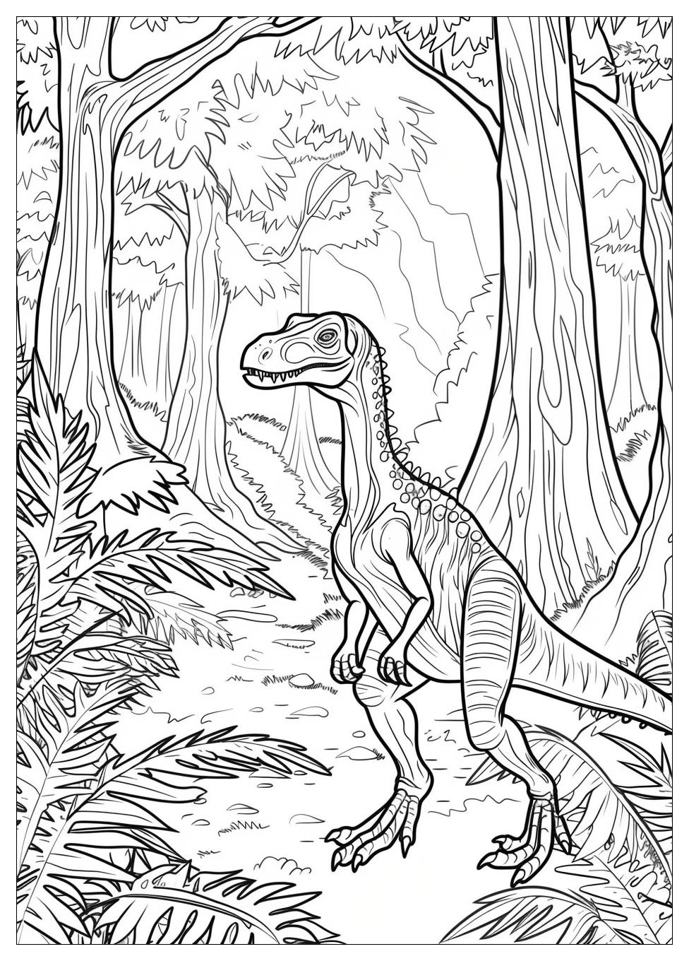 Velociraptor Coloring Pages-9