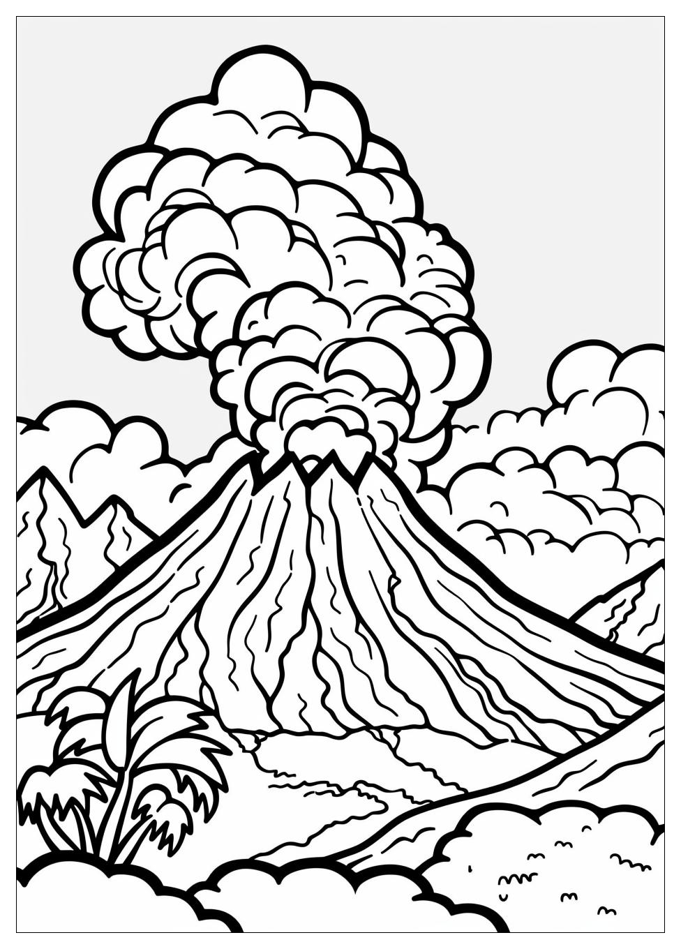 Volcano Coloring Pages-10