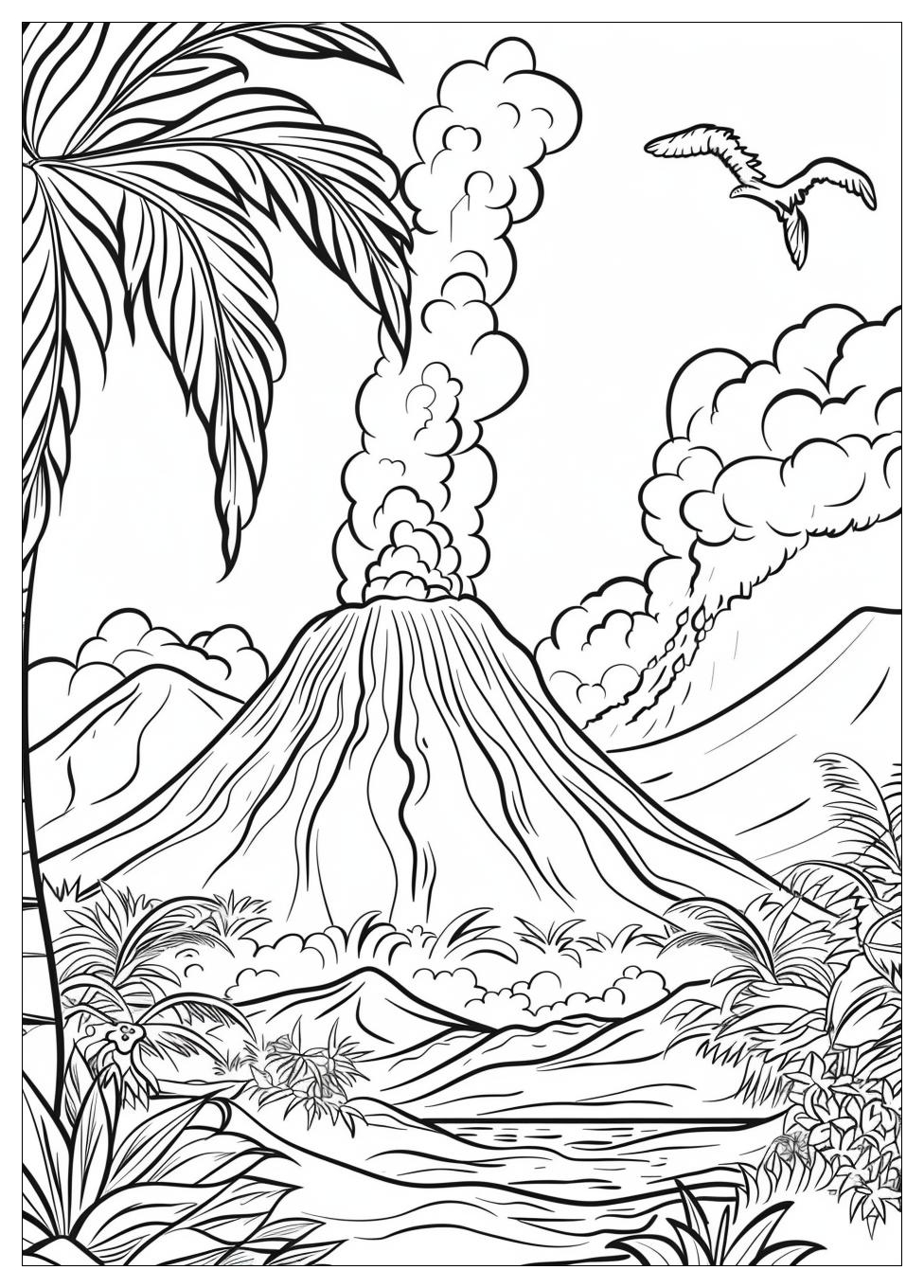 Volcano Coloring Pages-12