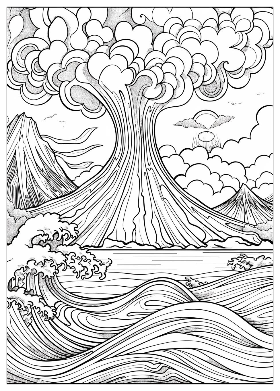 Volcano Coloring Pages-16