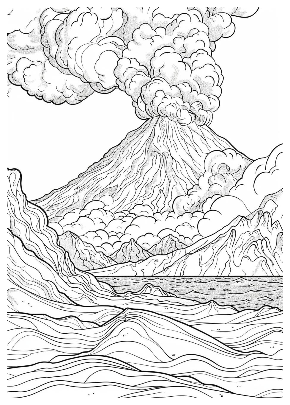 Volcano Coloring Pages-17